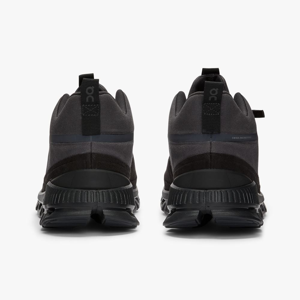 On Running Cloud Hi Sneakers Herren Schwarz Grau | MMQ8689FU