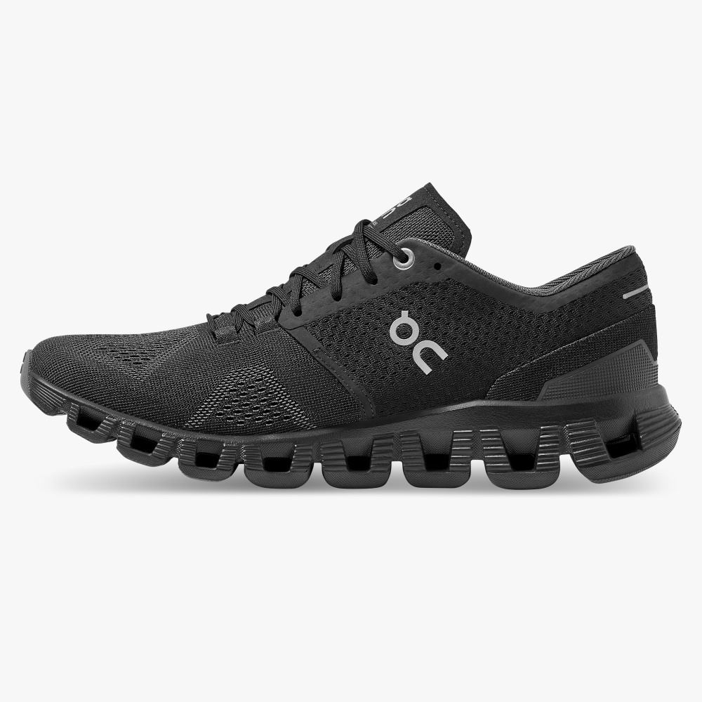 On Running Cloud X Straßenlaufschuhe Damen Schwarz | JVP5155JC