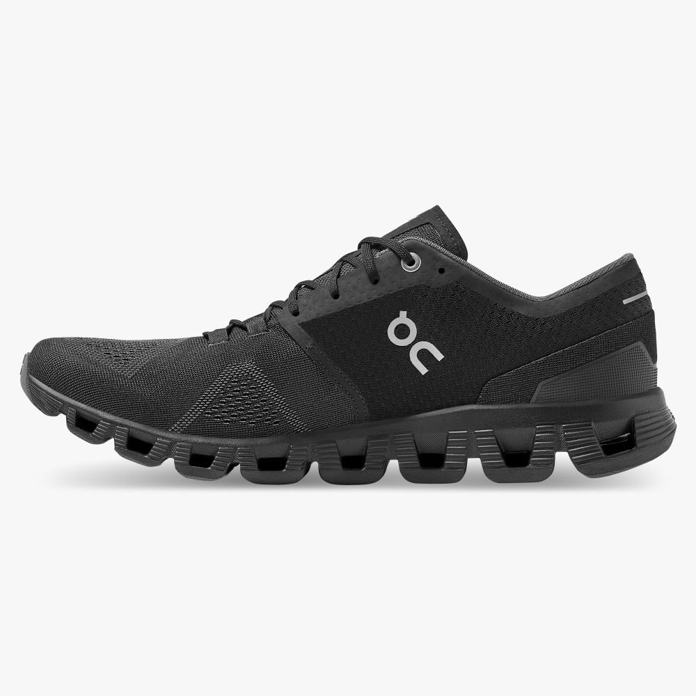 On Running Cloud X Straßenlaufschuhe Herren Schwarz | QYW846OY