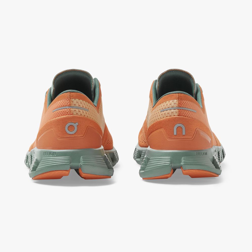 On Running Cloud X Straßenlaufschuhe Herren Orange | WJA6310SC