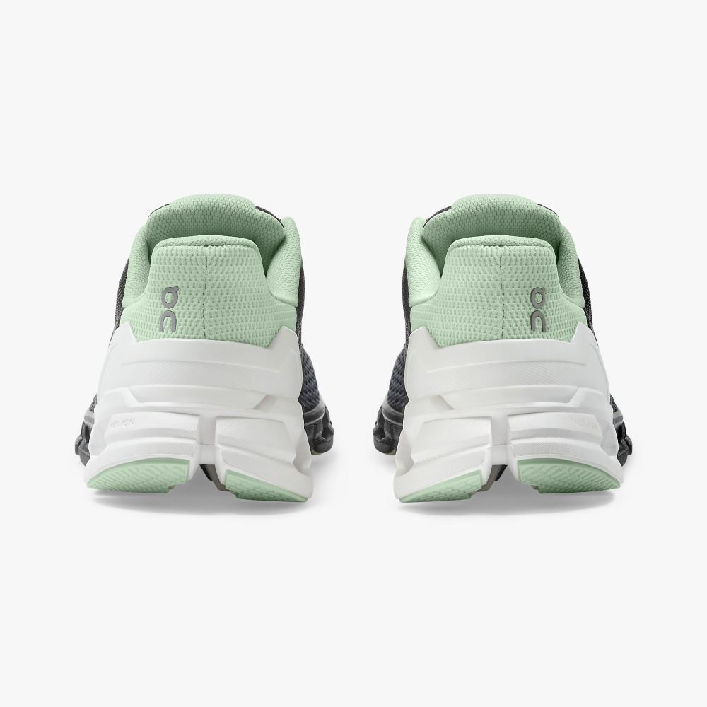 On Running Cloudflyer Straßenlaufschuhe Damen Schwarz Weiß Grün | LYI481RY