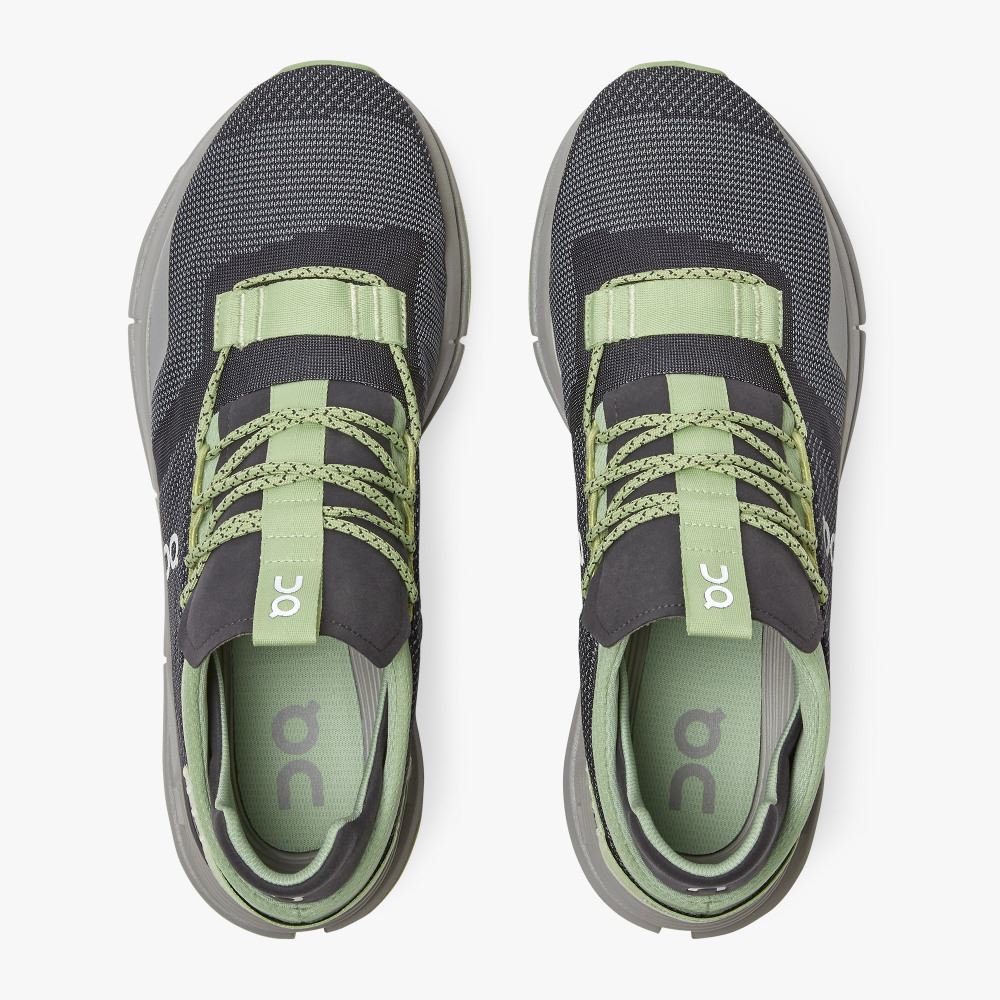 On Running Cloudnova Sneakers Herren Schwarz Grün | ATG1678AC