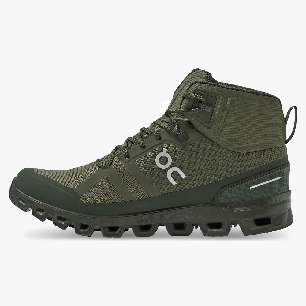 On Running Cloudrock Wanderschuhe Herren Olivgrün | WUU919ZU