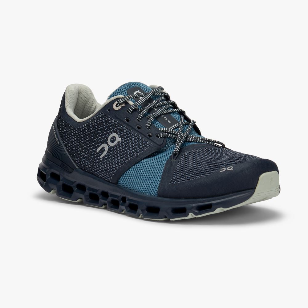 On Running Cloudstratus Straßenlaufschuhe Damen Navy | XIL723QL