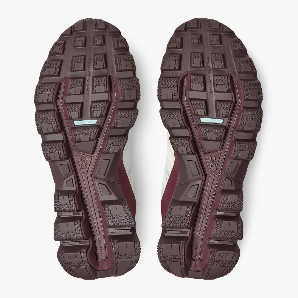 On Running Cloudventure Trailrunning Schuhe Damen Weiß Bordeaux | MXL9817GM