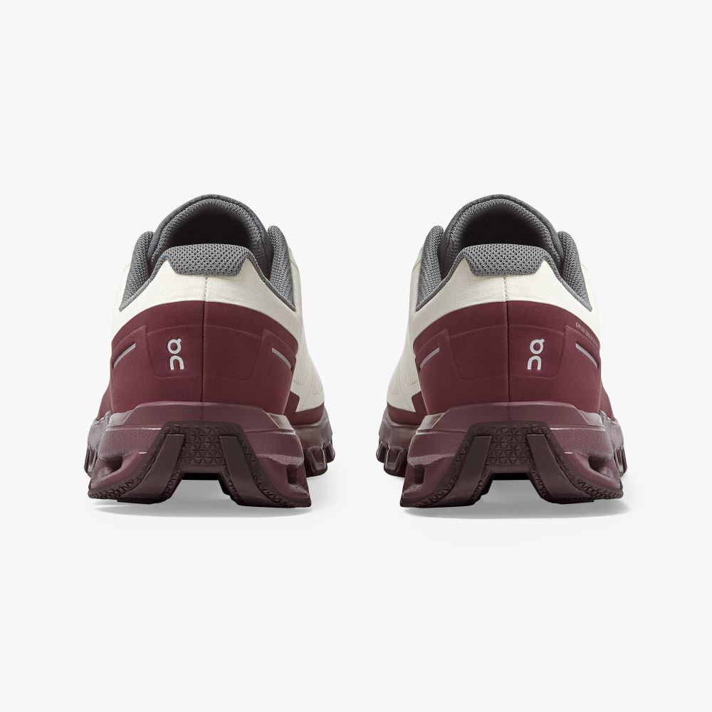 On Running Cloudventure Trailrunning Schuhe Damen Weiß Bordeaux | MXL9817GM