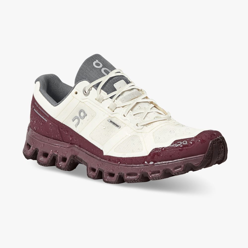 On Running Cloudventure Trailrunning Schuhe Damen Weiß Bordeaux | MXL9817GM