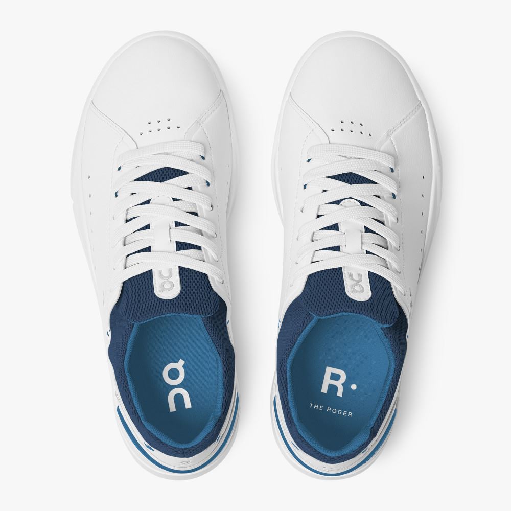 On Running Roger Advantage Sneakers Herren Weiß Blau | ENN3554HZ