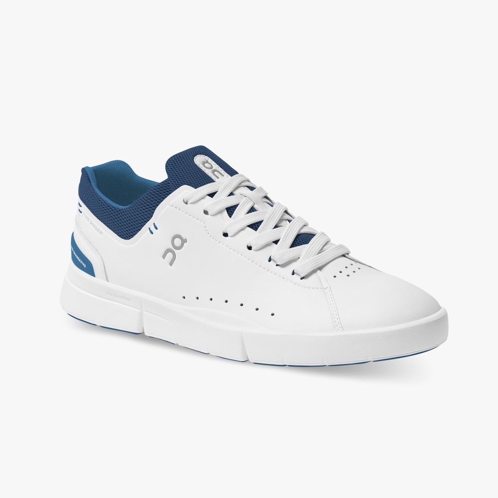 On Running Roger Advantage Sneakers Herren Weiß Blau | ENN3554HZ